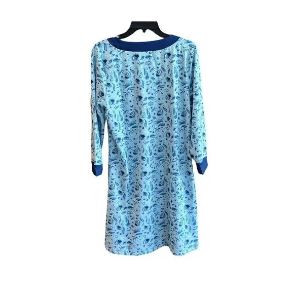 Cabana Life Paisley Blue Tunic Aqua Dress Cover Up UPF 50 Women Size Small NWT - Picture 6 of 6